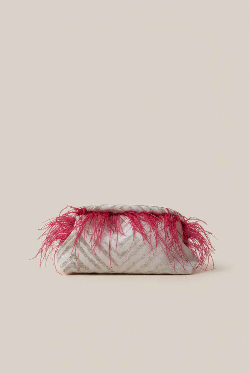 Clutch — Zebra Champagne Rosé